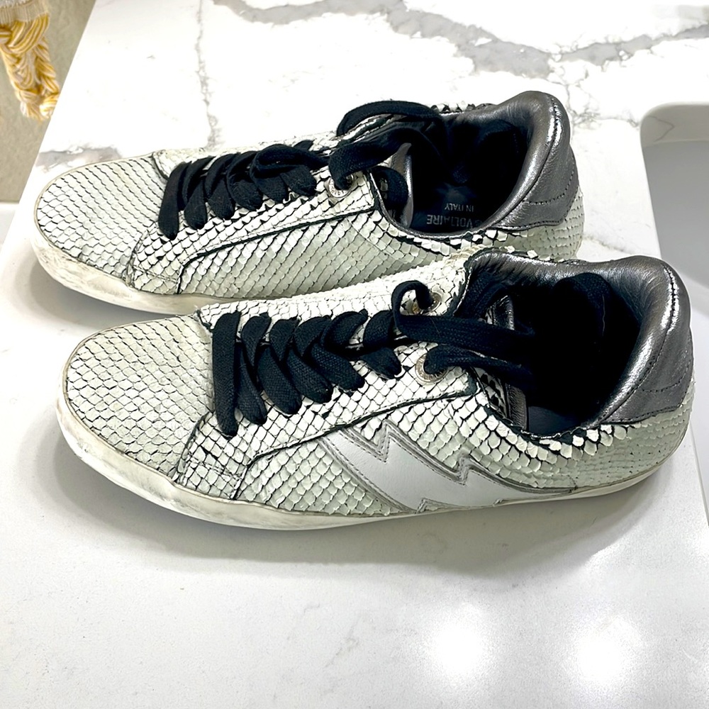 Zadig & Voltair Italian leather sneakers, only wore a few times.